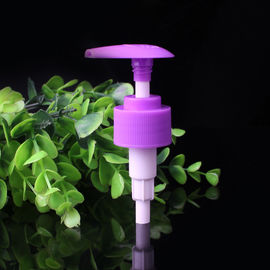 Pompe en plastique adaptée aux besoins du client pp de lotion matérielle pour la salle de bains 28 410