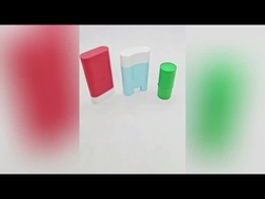 Contenant de déodorant en plastique de 15 g de qualité supérieure avec support de remplissage en bas