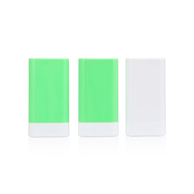 Récipient de bâton de déodorant en ABS transparent de 20 g de couleur personnalisée