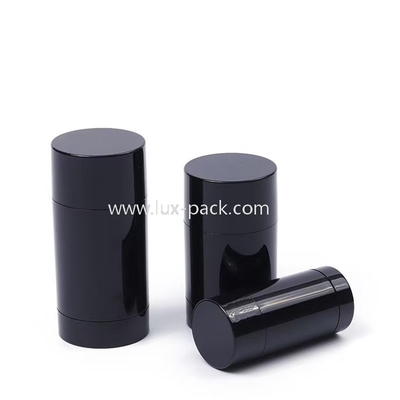 Noir COMME Récipient de bâton de déodorant monocouche 15ml à 100ml