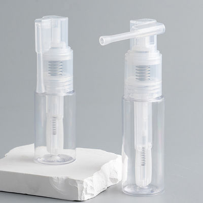Bouteille en PET en plastique en gros avec pompe à pulvérisation en poudre en 14ml 18ml 25ml 35ml 50ml 60ml Tailles pour une application sans désordre