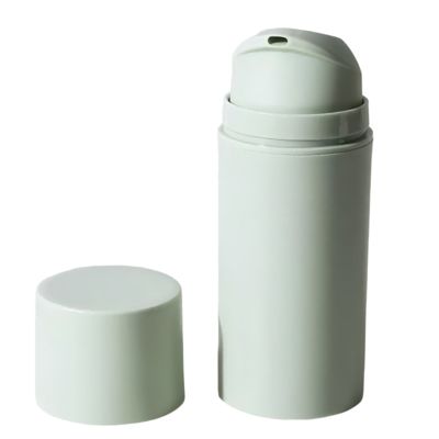 Bouteille de pompe sans air rechargeable de 50 ml avec impression couleur personnalisée pour les soins de la peau et les cosmétiques