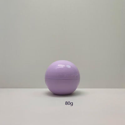 Couleur personnalisée 5g-80g Bouteille de crème en plastique sphérique légère avec PET 100% frais et délai de livraison de 20 jours