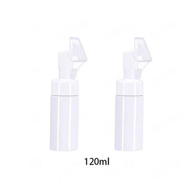 Bouteille mousseuse à brosse en silicone réutilisable de 100 ml à 200 ml avec pompe mousse pour nettoyeur de visage et distributeur de savon