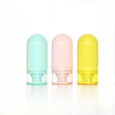 Bouteille sans air inversée de 15/30/50 ml avec un design personnalisable et une pompe sans air sans contact pour les soins de la peau