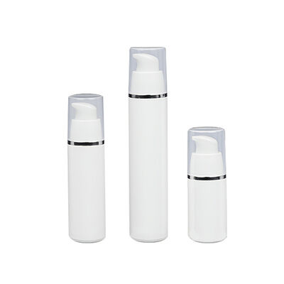 Bouteilles à pompe sans air en gros de 15 ml 30 ml 50 ml pour les soins de la peau avec personnalisation OEM ODM en PP de qualité alimentaire