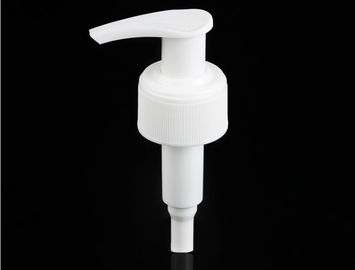 Pompe en plastique de lotion de salle de bains, distributeur droit gauche à nervures 24/410 de pompe de lotion