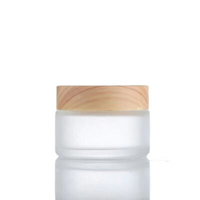5g 10g 15g 30g 50g Bouteilles vides de crème glacée glacée rechargeables Cosmétiques en bois naturel Contenants de stockage à l'épreuve des fuites pour les voyages Crème pour les yeux Masque pour le visage Soins de la peau