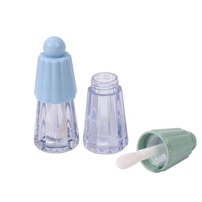 Tube de brillant à lèvres en plastique écologique de 4,5 ml de type parapluie pour produits de soin des lèvres