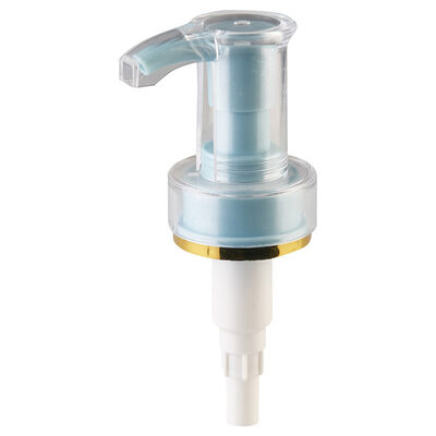 Pompe à lotion en plastique personnalisée de luxe 24/410 et 28/410 avec structure à double coque et couleur personnalisable