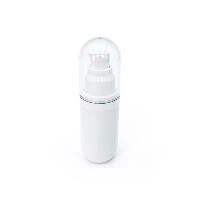 Customized 15ml 30ml 50ml Capsule Shape Airless Lotion Bottle with Vacuum Lotion Pump