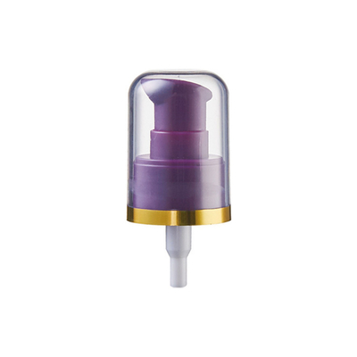 20 / 410 Pompe à crème en plastique multicolore avec capuchon ovale