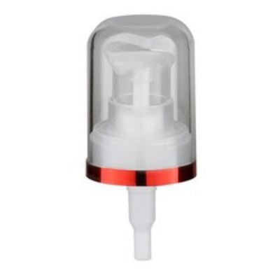 20 / 410 Pompe à crème en plastique multicolore avec capuchon ovale