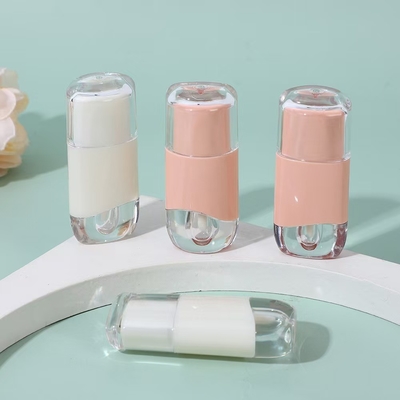 Tuyau ovale de verre à lèvres de 2,3 ml de couleur peut être personnalisé avec un pinceau