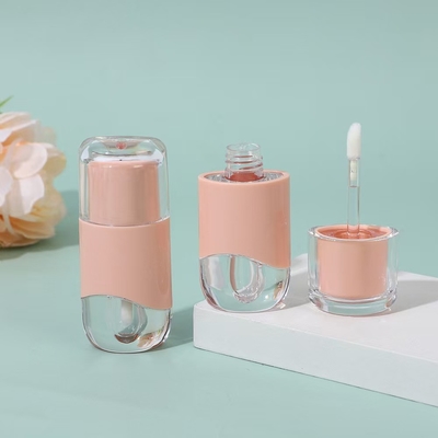 Tuyau ovale de verre à lèvres de 2,3 ml de couleur peut être personnalisé avec un pinceau