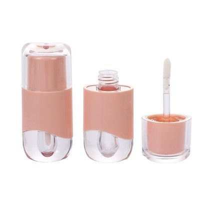 Tuyau ovale de verre à lèvres de 2,3 ml de couleur peut être personnalisé avec un pinceau