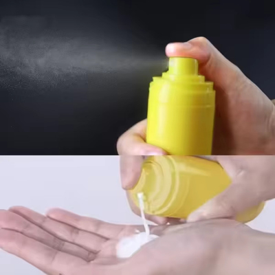 Conception délicate 50 ml bouteille sans air à l'envers pour les cosmétiques de soins de la peau