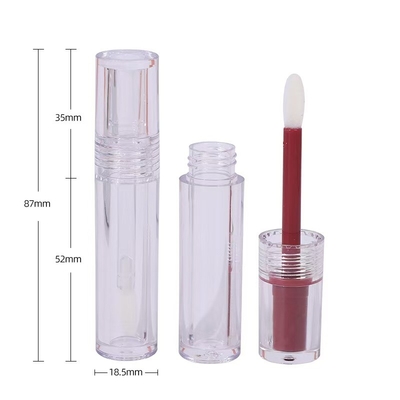 Structure du matériau PETG/ABS Tube de rouge à lèvres avec revêtement coloré et capacité 4,5 ml