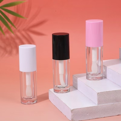Tuyau de verre à lèvres en plastique blanc, noir et rose avec pinceau, logo personnalisable