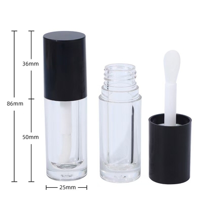 Tuyau de verre à lèvres en plastique blanc, noir et rose avec pinceau, logo personnalisable
