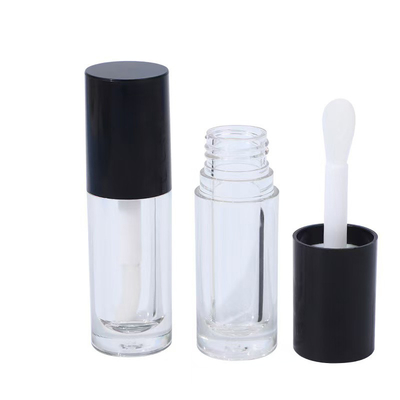 Tuyau de verre à lèvres en plastique blanc, noir et rose avec pinceau, logo personnalisable