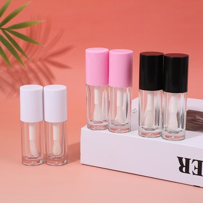 Tuyau de verre à lèvres en plastique blanc, noir et rose avec pinceau, logo personnalisable