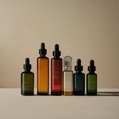 Emballage vide Bouteille d'huile essentielle avec gouttelier Acceptez les couleurs personnalisées et l'impression du logo