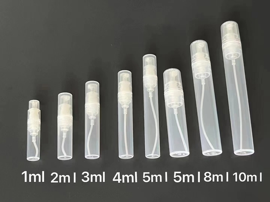 Plume de pulvérisation de parfums de voyage en plastique 1ml 2ml 3ml 5ml 8ml 10ml Récipient vide pour parfums