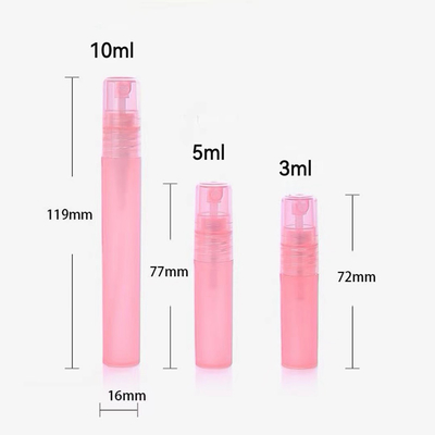 3ML 5ML & 10ML stylo de pulvérisation de parfums en plastique contenant vide pour parfums avec couleur mate finition