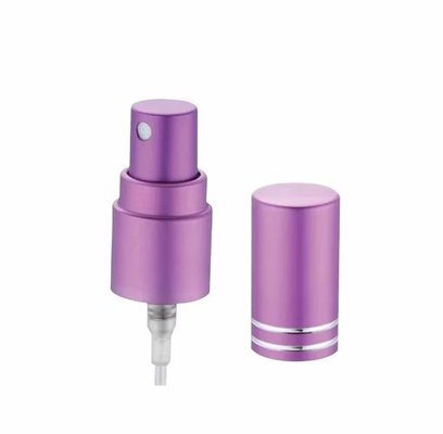 Pulvérisateur de brume fine en aluminium-plastique 18/410 pour bouteilles de parfums aux couleurs vives