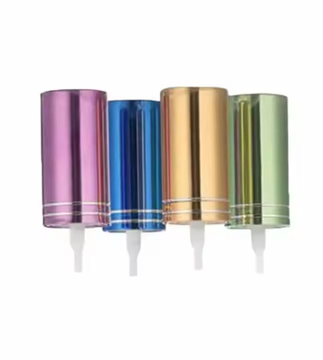 Pulvérisateur de brume fine en aluminium-plastique 18/410 pour bouteilles de parfums aux couleurs vives