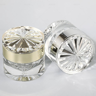 Bouteille en pot acrylique sans air 30G 50G 30ML 50ML 100ML pour lotion cosmétique avec pompe à lotion en aluminium ou pulvérisateur de brume