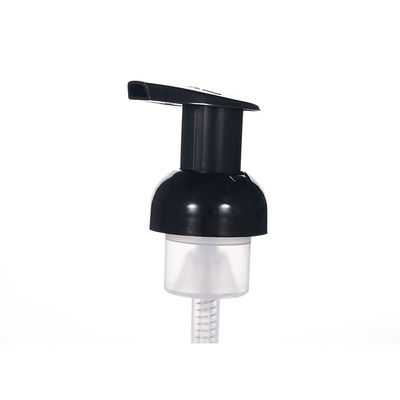 Distributeur à pompe en mousse noire pour nettoyant pour le visage et bouteilles cosmétiques