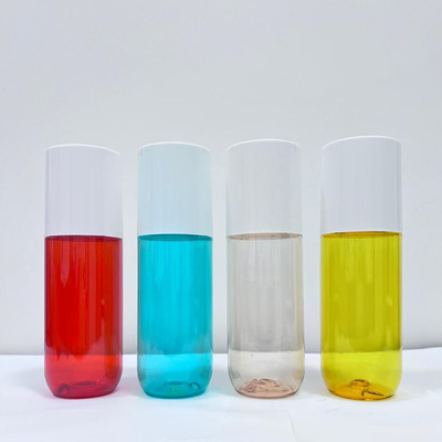 Bouteille en PET en plastique de 150 ml de différentes couleurs avec un capuchon de 15 mm