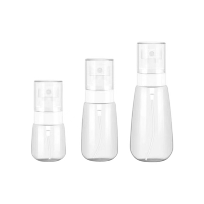 Bouteille en plastique conique en PET de 60 ml utilisée pour la personnalisation des shampooings et des soins de la peau