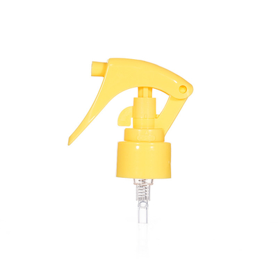 Couleur jaune 24 / 410 mini pulvérisateur à déclencheur en plastique avec conception plectrum