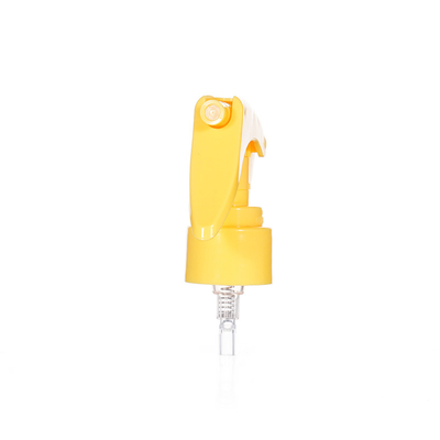 Couleur jaune 24 / 410 mini pulvérisateur à déclencheur en plastique avec conception plectrum