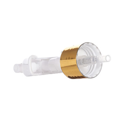 Vaporisateur à gâchette mini en aluminium doré avec col de 24/410 28/410 pour une diffusion de brouillard fin