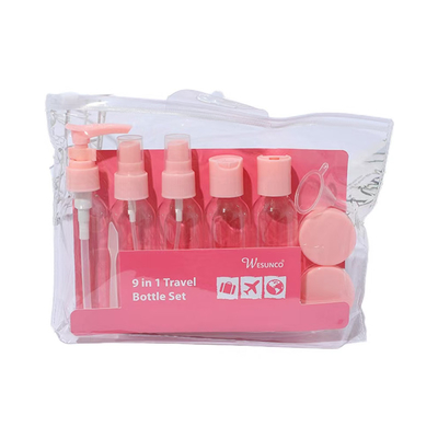 Collier en plastique 50ml, ensemble de voyage sur mesure pour les produits de soins de la peau