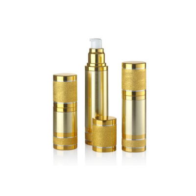 Apparence de luxe Bouteille de pompe sans air de 30 ml avec des matières premières en forme ronde et de n'importe quelle couleur