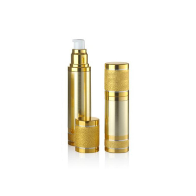 Apparence de luxe Bouteille de pompe sans air de 30 ml avec des matières premières en forme ronde et de n'importe quelle couleur