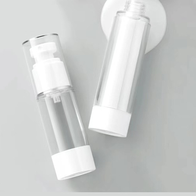Production de masse Bouteille de pompe sans air de 30 ml avec différentes spécifications Matériau de base en plastique