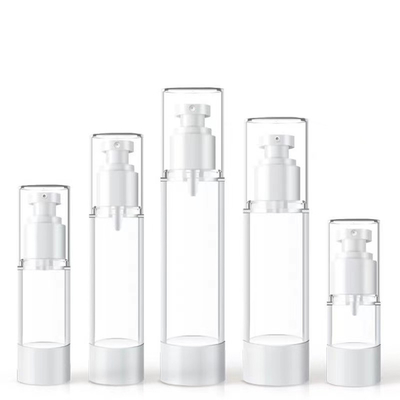 Production de masse Bouteille de pompe sans air de 30 ml avec différentes spécifications Matériau de base en plastique