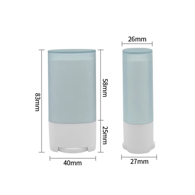 11g de tube de déodorant à fond vide en PP avec rouleau haute performance