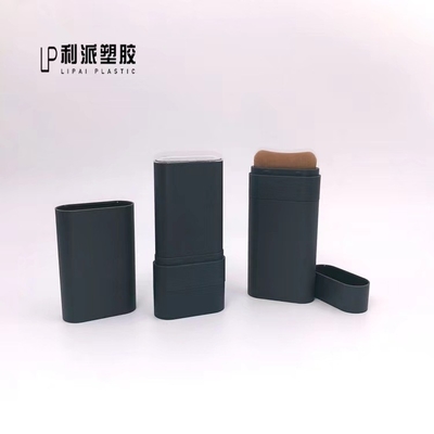 Personnalisé 20G plastique Blush Stick Contenant vide des deux côtés Déodorant et pinceau