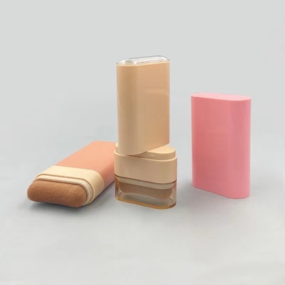 Personnalisé 20G plastique Blush Stick Contenant vide des deux côtés Déodorant et pinceau