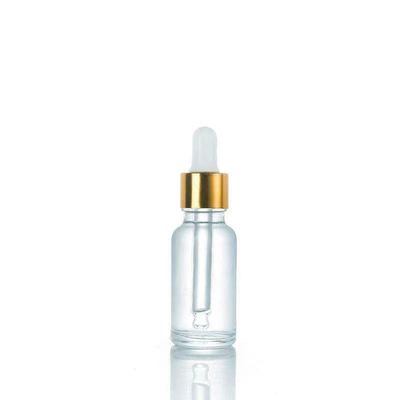 Bouteille en verre d'huile essentielle de 15 ml 30 ml 50 ml en gros Emballage vide avec capuchon et pipette en verre