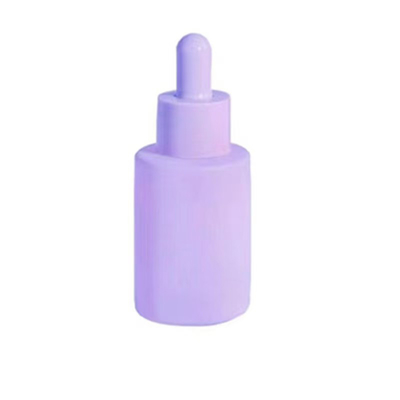 Bouteille d'huile essentielle vide en verre de macaron personnalisée avec bouchon de goutte-à-goutte