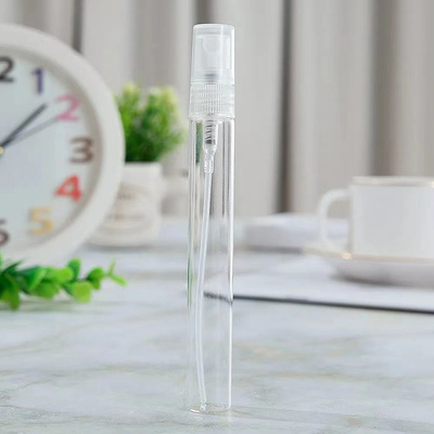 2ML 3ML 5ML et 10ML Récipient d'échantillon vide en verre pour pulvérisation de parfum avec pulvérisateur en plastique