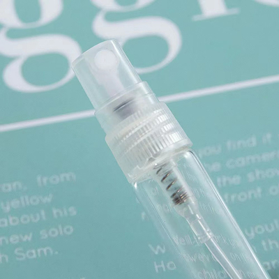 2ML 3ML 5ML et 10ML Récipient d'échantillon vide en verre pour pulvérisation de parfum avec pulvérisateur en plastique